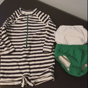 Primary 6-12 month swimsuit / one piece rash guard